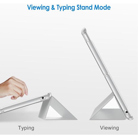 JETech Case for iPad 10.2-Inch, Silver, Auto Wake/Sleep Cover - Picture 6 of 8